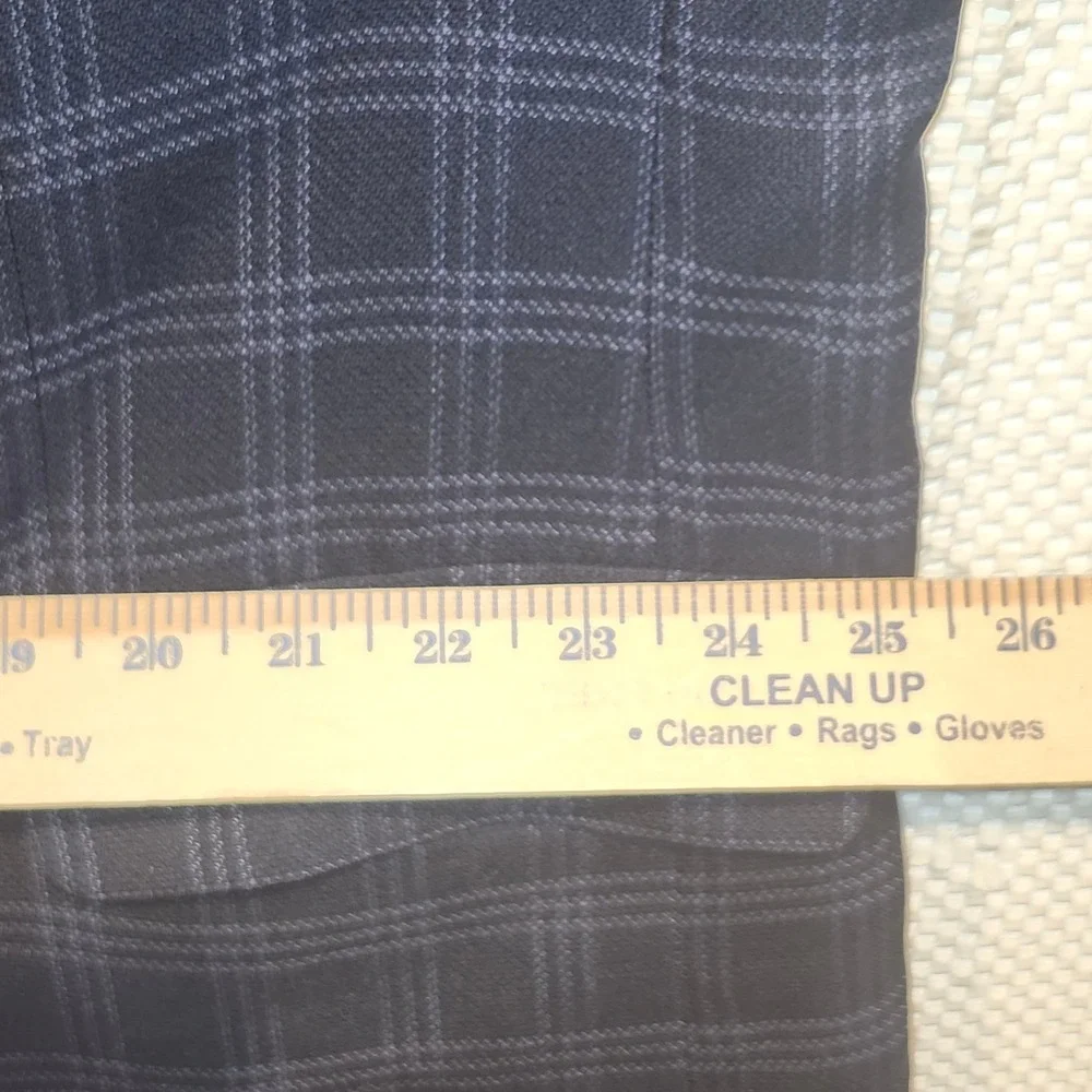 Jos. A. Bank Reserve‎ Mens 48 Long Silk Wool Navy Blue Plaid Blazer Sport Coat